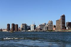46 New York City Roosevelt Island Franklin D Roosevelt Four Freedoms Park View Of The East River With U Thant Belmont Island, Waterside Plaza, Alexandria Center, NYU Medical Center, The Horizon.jpg